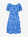Orsay Modré dámské šaty ke kolenům ORSAY