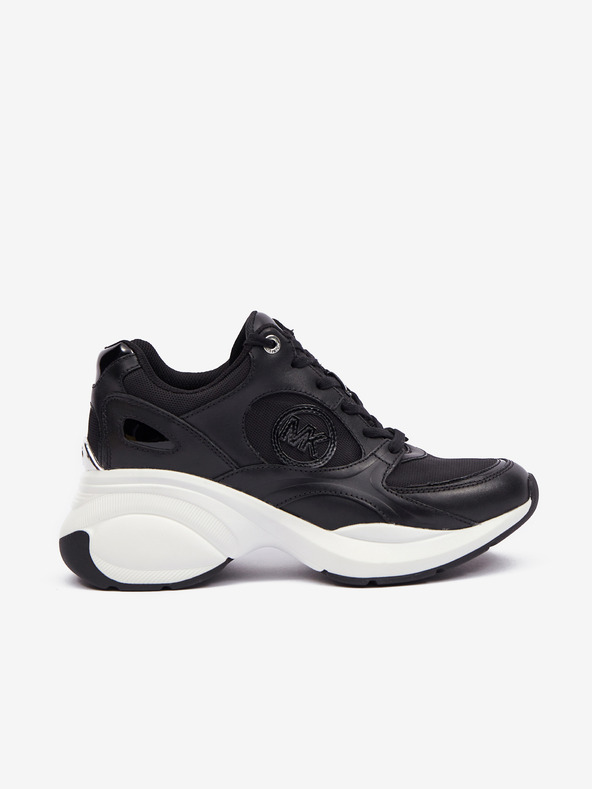Michael Kors Černé dámské tenisky s koženými detaily Michael Kors Zuma Active Trainer