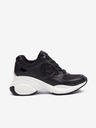 Michael Kors Černé dámské tenisky s koženými detaily Michael Kors Zuma Active Trainer