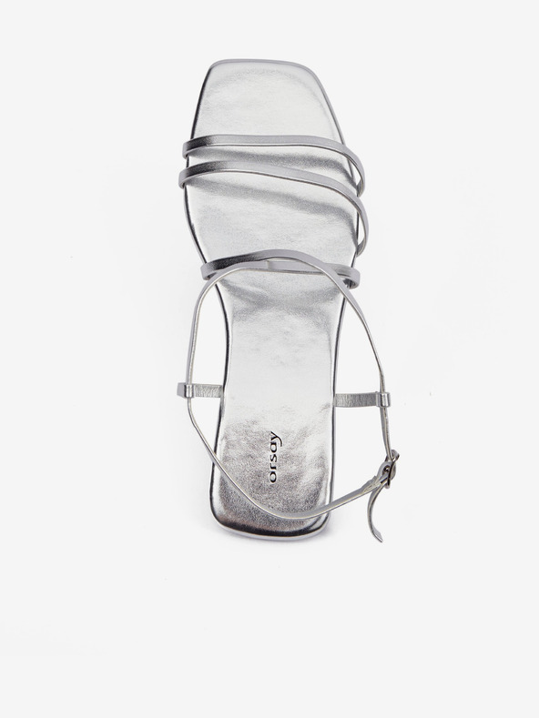 Orsay Stříbrné dámské sandály ORSAY