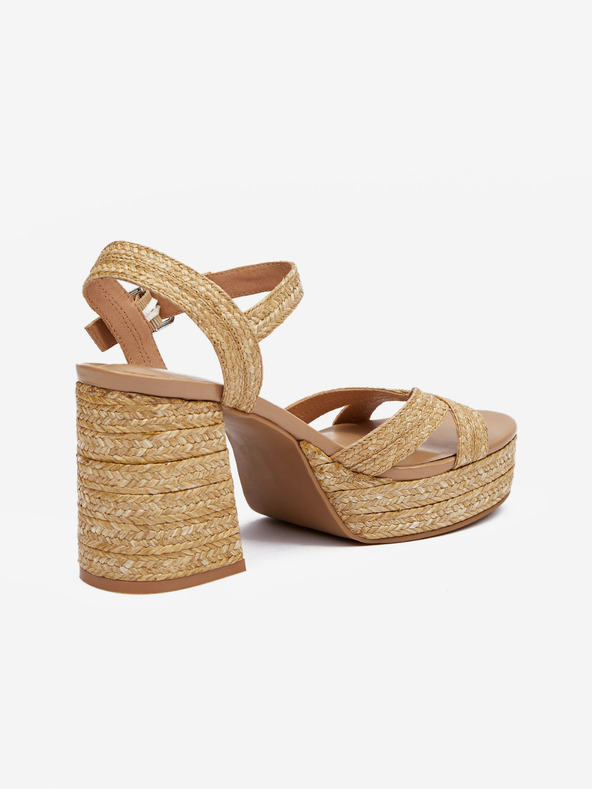 Orsay Hnědé dámské sandály na podpatky ORSAY