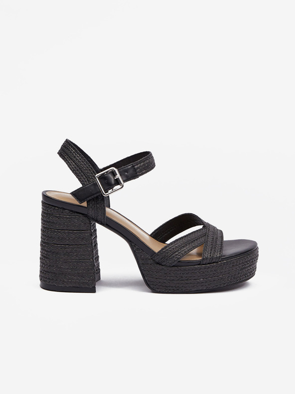 Orsay Černé dámské sandály na podpatku ORSAY