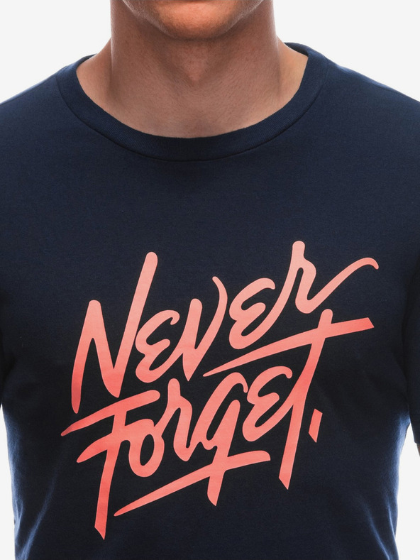 Edoti Tmavě modré pánské tričko s nápisem Edoti