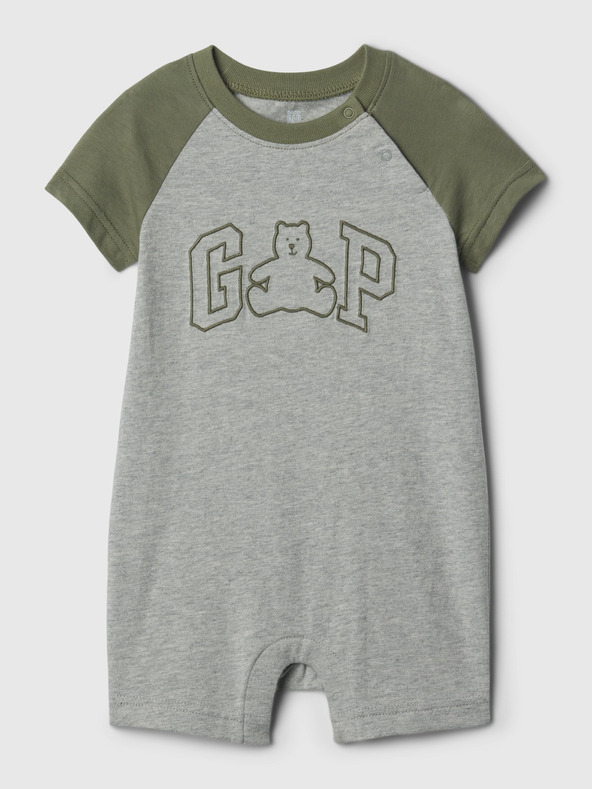 GAP Baby krátký overal s logem GAP