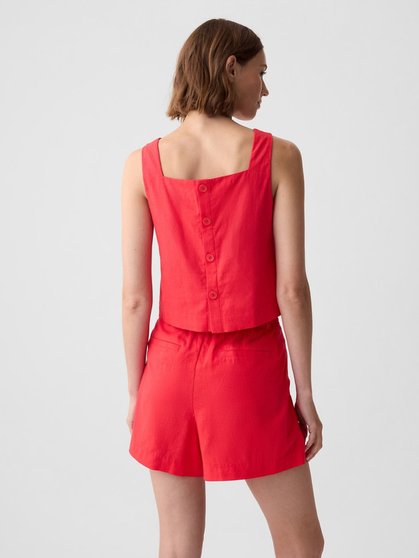 GAP Lněný crop top GAP