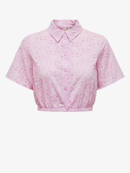 ONLY Růžová dámská zkrácená košile ONLY Kala Alicia