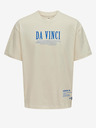 ONLY & SONS Krémové pánské oversize tričko ONLY & SONS Vinci
