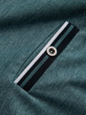 Ombre Clothing Tmavě zelené pánské tričko s knoflíky Ombre Clothing