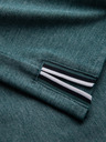 Ombre Clothing Tmavě zelené pánské tričko s knoflíky Ombre Clothing