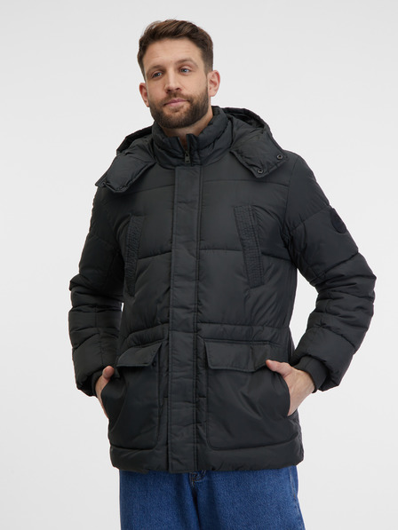 ONLY & SONS Tmavě šedý pánský kabát ONLY & SONS Arwin