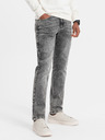 Ombre Clothing Šedé pánské straight fit džíny Ombre Clothing