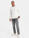 Ombre Clothing Šedé pánské straight fit džíny Ombre Clothing