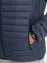 Ombre Clothing Tmavě modrá pánská lehká prošívaná bunda Ombre Clothing