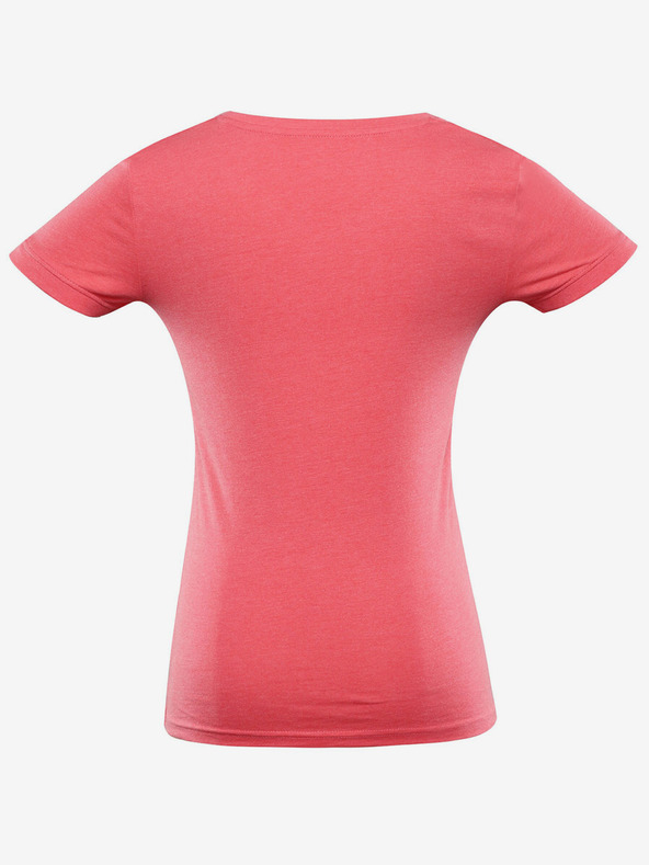 ALPINE PRO Červené dámské sportovní tričko s potiskem ALPINE PRO Nega