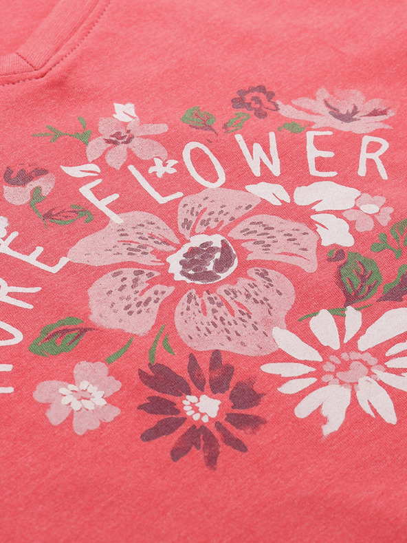 ALPINE PRO Červené dámské sportovní tričko s potiskem ALPINE PRO Nega