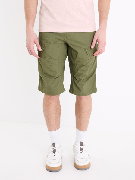 Celio Khaki pánské kraťasy Celio Bocourtbm1