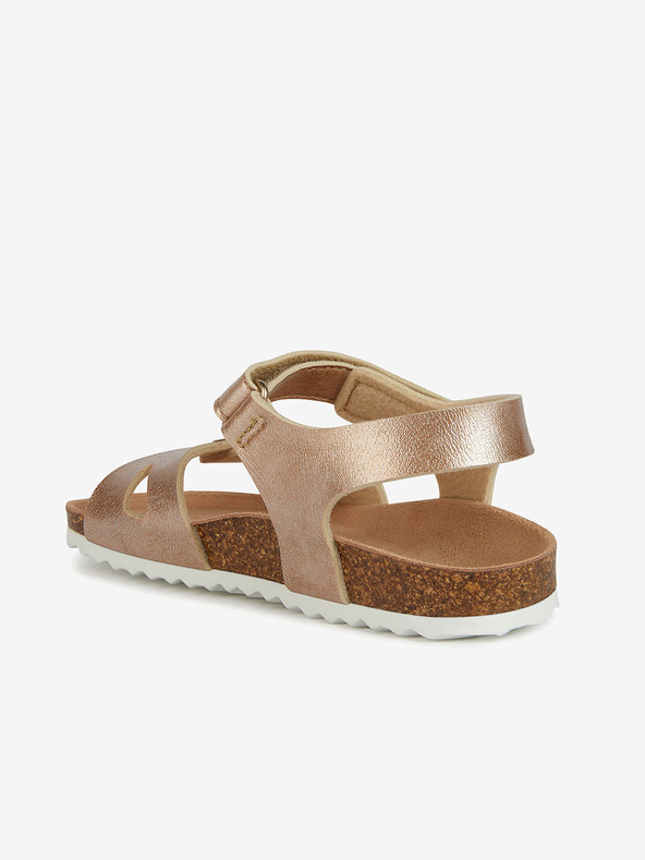 Geox Holčičí sandály ve zlatorůžové barvě Geox Adriel