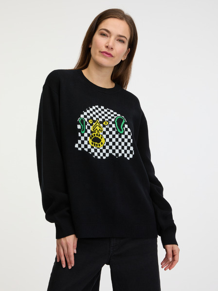 Vans Černý dámský svetr VANS Wm X Whack Crew Black