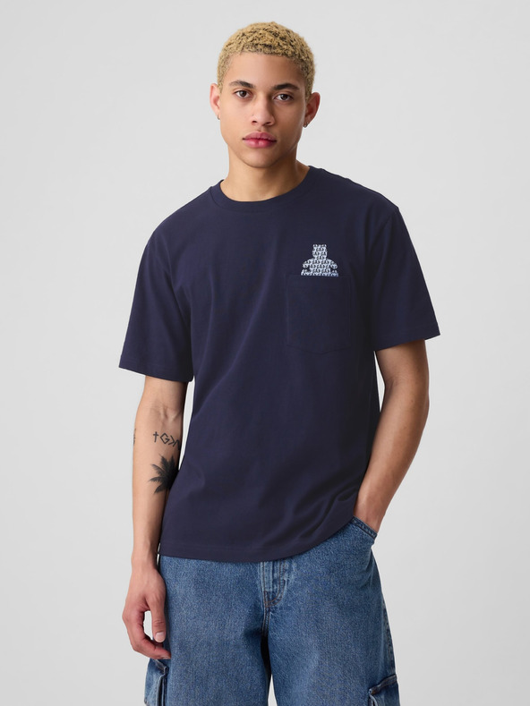GAP Tričko s medvídkem Unisex GAP