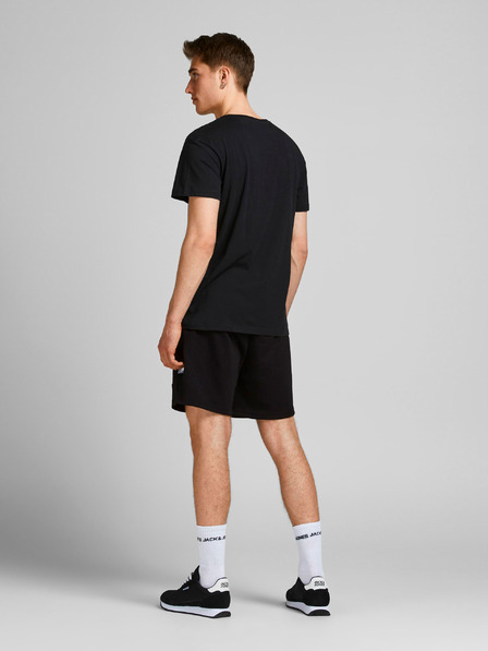 Jack & Jones Černé teplákové kraťasy Jack & Jones Air