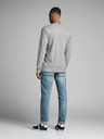 Jack & Jones Šedé pánské triko s dlouhým rukávem Jack & Jones Basic