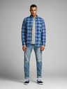 Jack & Jones Šedé pánské triko s dlouhým rukávem Jack & Jones Basic