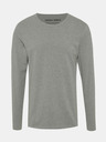 Jack & Jones Šedé pánské triko s dlouhým rukávem Jack & Jones Basic