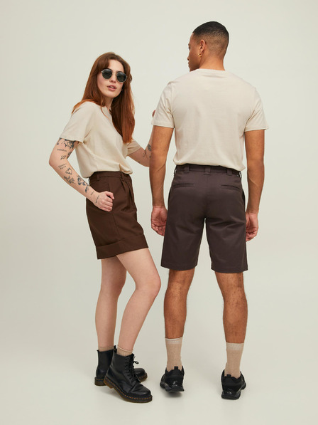 Jack & Jones Béžové unisex basic tričko Jack & Jones Noa