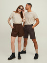 Jack & Jones Béžové unisex basic tričko Jack & Jones Noa