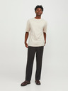 Jack & Jones Béžové pánské tričko Jack & Jones Bradley