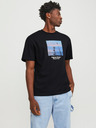 Jack & Jones Černé pánské tričko Jack & Jones Vesterbro