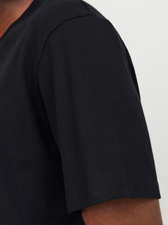 Jack & Jones Černé pánské tričko Jack & Jones Vesterbro