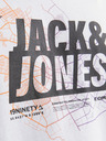 Jack & Jones Bílé pánské tričko Jack & Jones Map