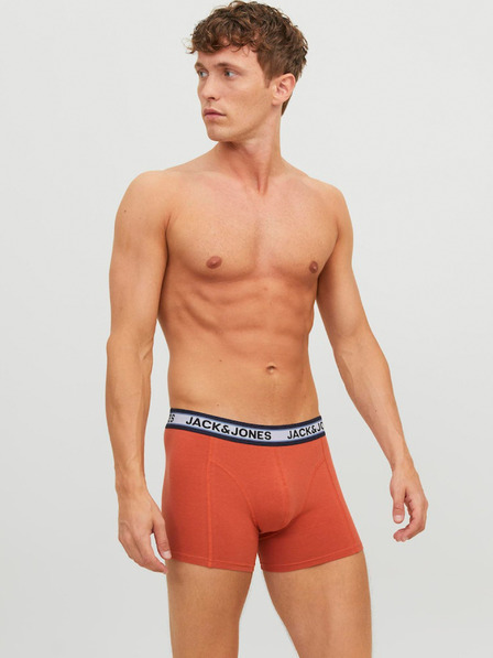 Jack & Jones Sada tří pánských boxerek v modré a oranžové barvě Jack & Jones