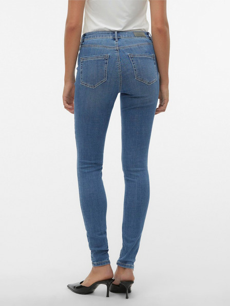 Vero Moda Modré dámské skinny fit džíny Vero Moda Flash