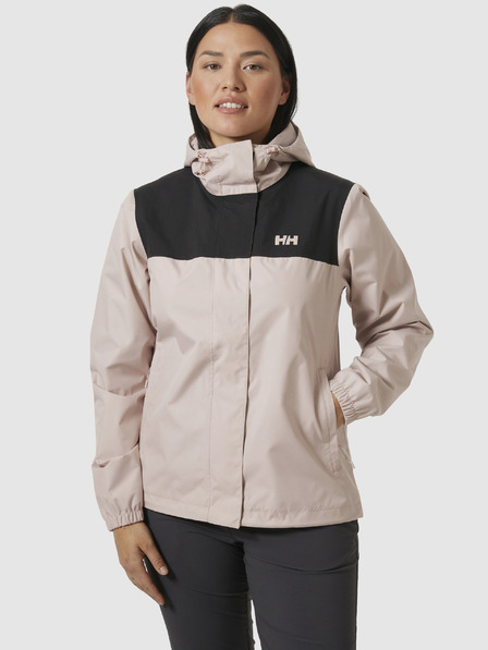 Helly Hansen Černo-růžová dámská sportovní bunda HELLY HANSEN Vancouver Rain Jacket