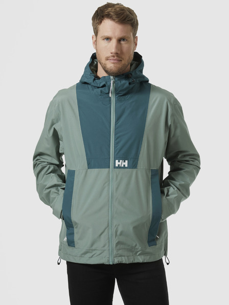 Helly Hansen Petrolejovo-zelená pánská sportovní bunda HELLY HANSEN Rig Rain Jacket