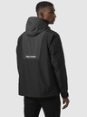 Helly Hansen Šedo-černá pánská sportovní bunda HELLY HANSEN Rig Rain Jacket