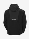 Helly Hansen Šedo-černá pánská sportovní bunda HELLY HANSEN Rig Rain Jacket