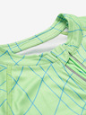 ALPINE PRO Zelený dětský vzorovaný cyklo dres ALPINE PRO LATTERO