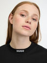 HUGO Černé dámské tričko HUGO Dina T-shirt