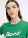 Puma Zelené dámské tričko Puma ESS+ Script Tee