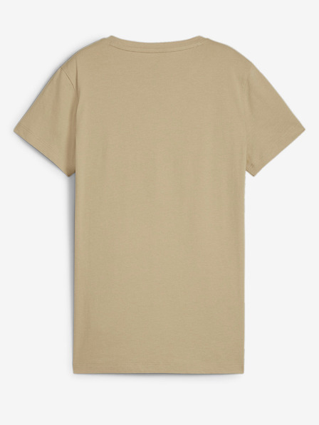 Puma Béžové dámské tričko Puma ESS+ Metallic Logo Tee