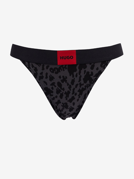 HUGO Černá dámská tanga HUGO