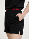 HUGO Černé dámské teplákové kraťasy HUGO Sporty Shorts