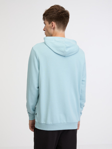 Puma Světle modrá pánská mikina s kapucí Puma ESS+ 2 Col Big Logo Hoodie TR