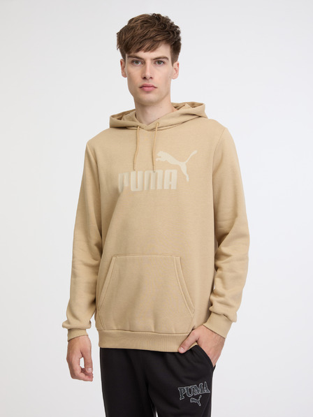 Puma Béžová pánská mikina s kapucí Puma ESS Big Logo Hoodie FL