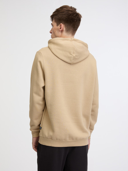 Puma Béžová pánská mikina s kapucí Puma ESS Big Logo Hoodie FL