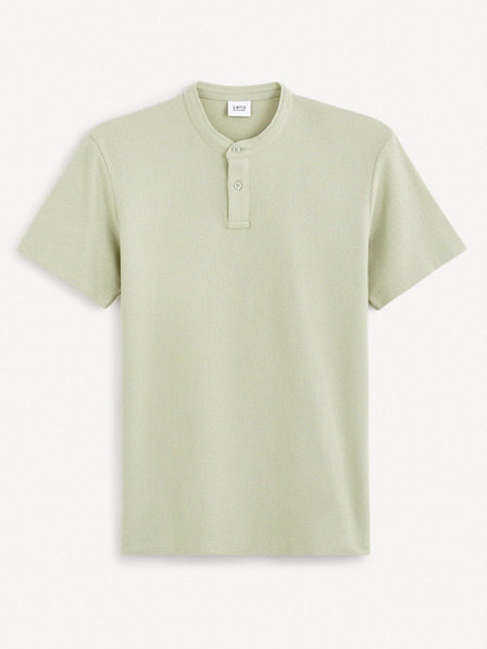 Celio Světle zelené pánské basic polo tričko Celio Gesohel