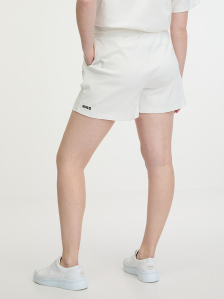 HUGO Krémové dámské teplákové kraťasy HUGO Dina Shorts